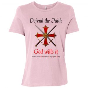 Defend the Faith Ladies' tee shirt