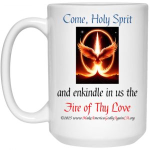 Come Holy Spirit large mug