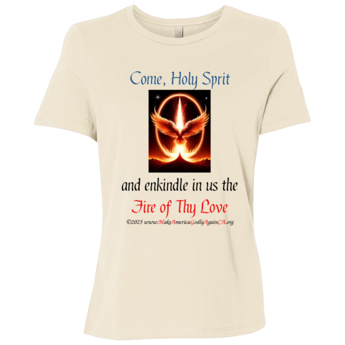 Come Holy Spirit Ladies' tee shirt - Image 2