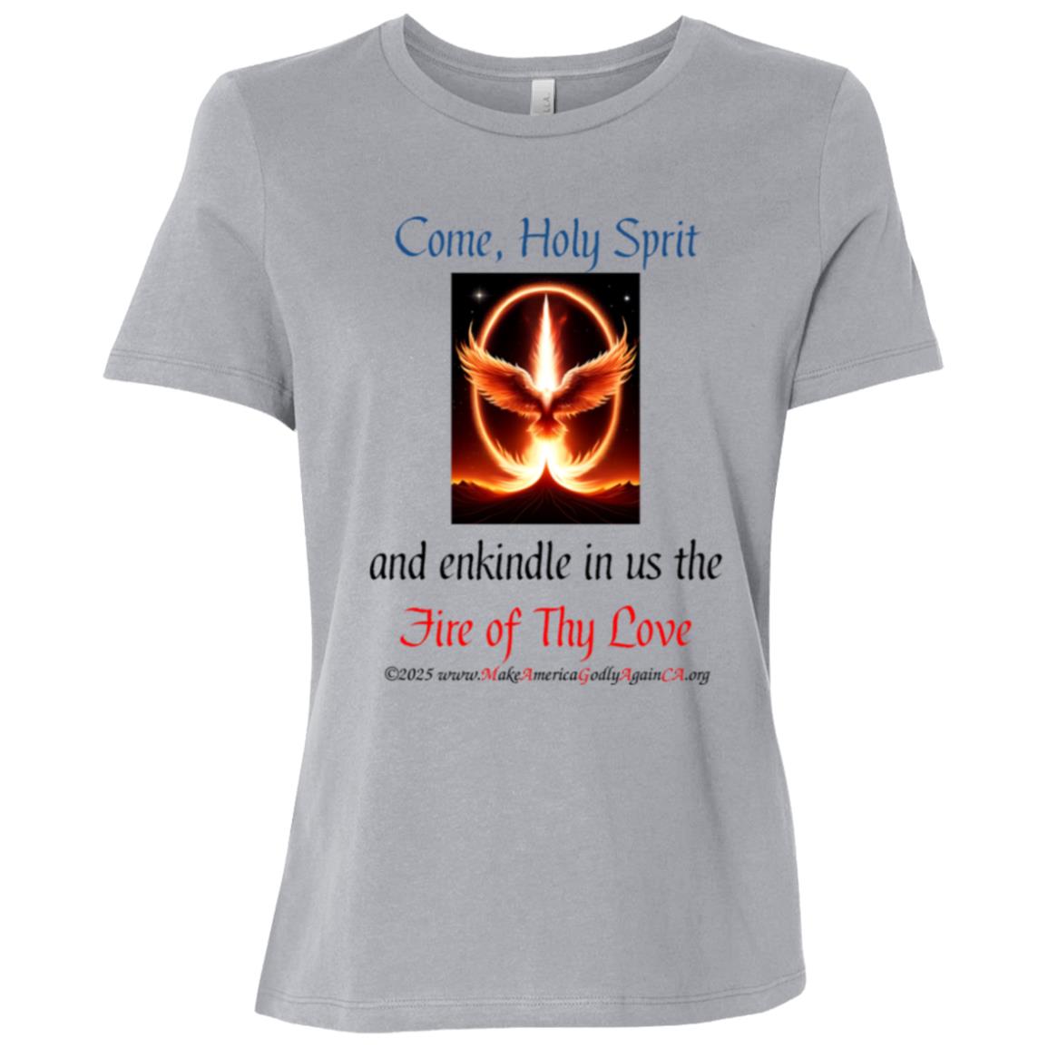 Come Holy Spirit Ladies' tee shirt - Image 4