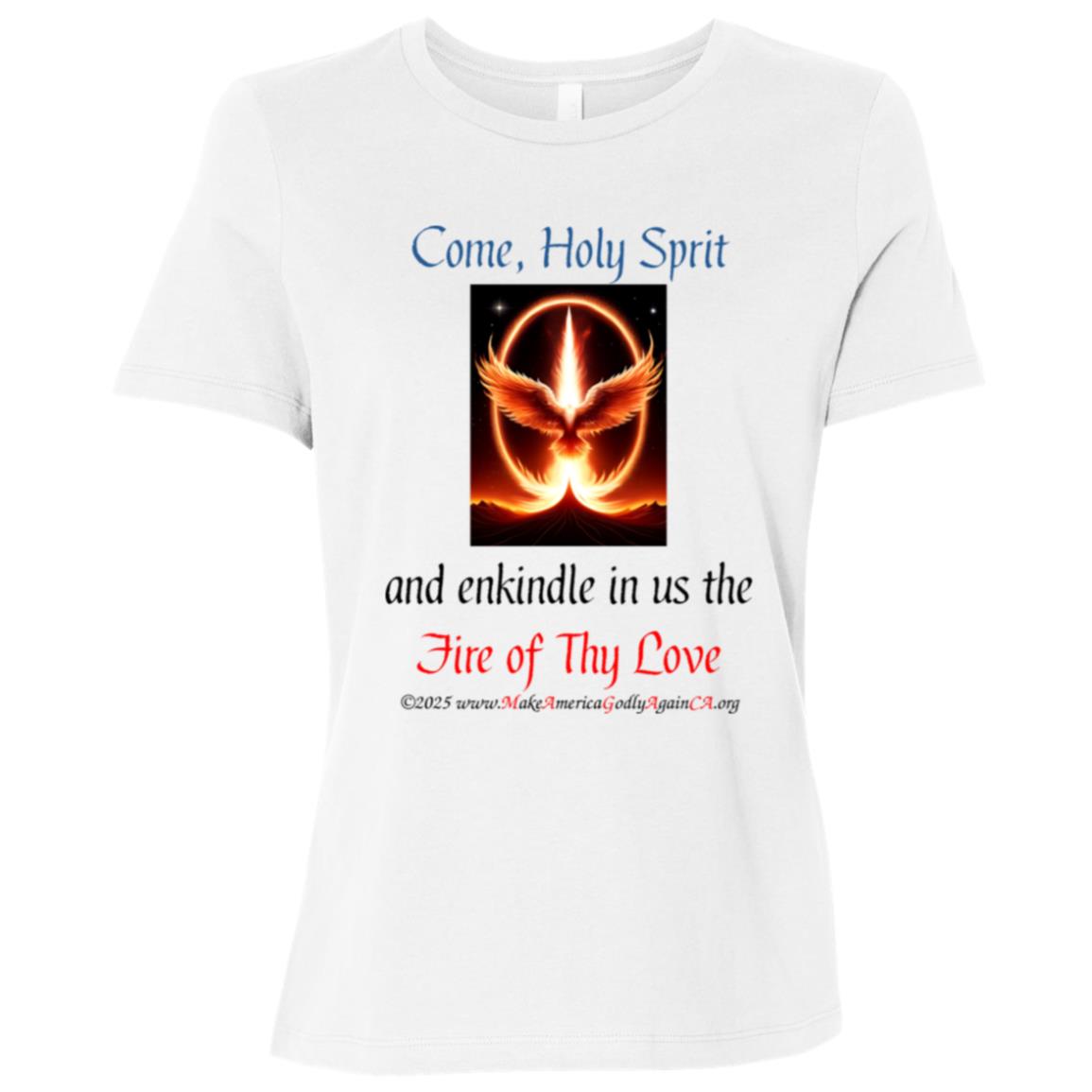 Come Holy Spirit Ladies' tee shirt - Image 5
