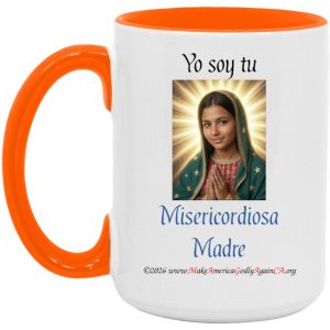 Misericordiosa Madre taza de 15 oz.