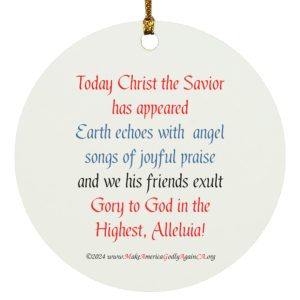 Christ is born today